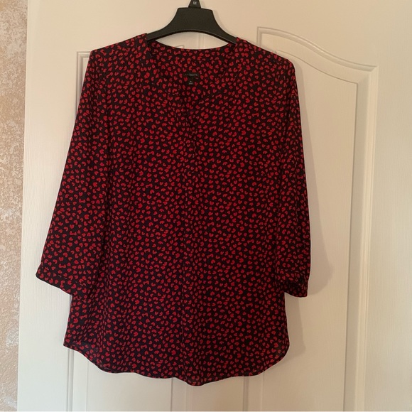 Talbots Tops - Women’s Talbots Banded Collar long sleeve blouse